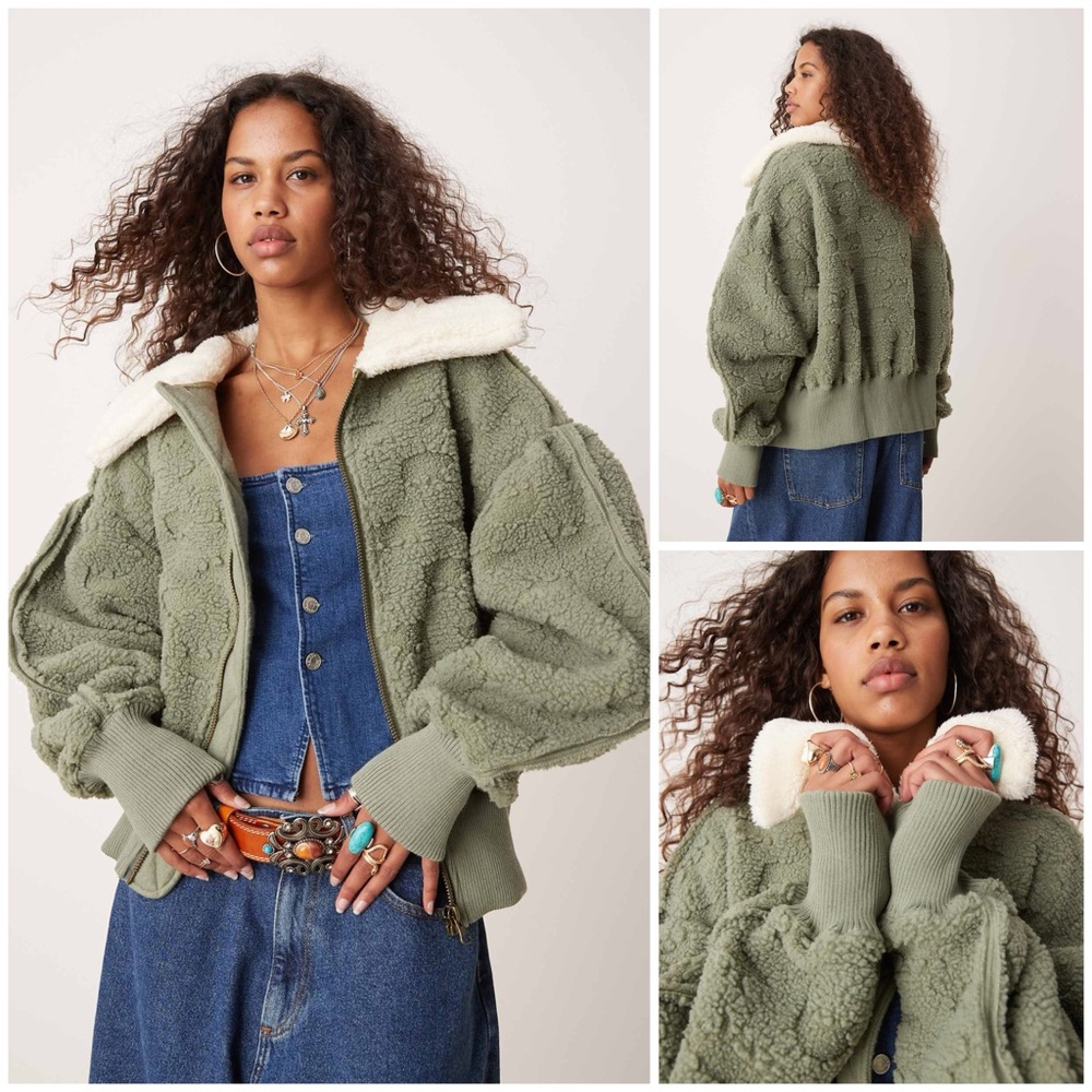 𝓯𝓹 Free People ~ Cozy Up Textured Fleece Cardigan | Jacket